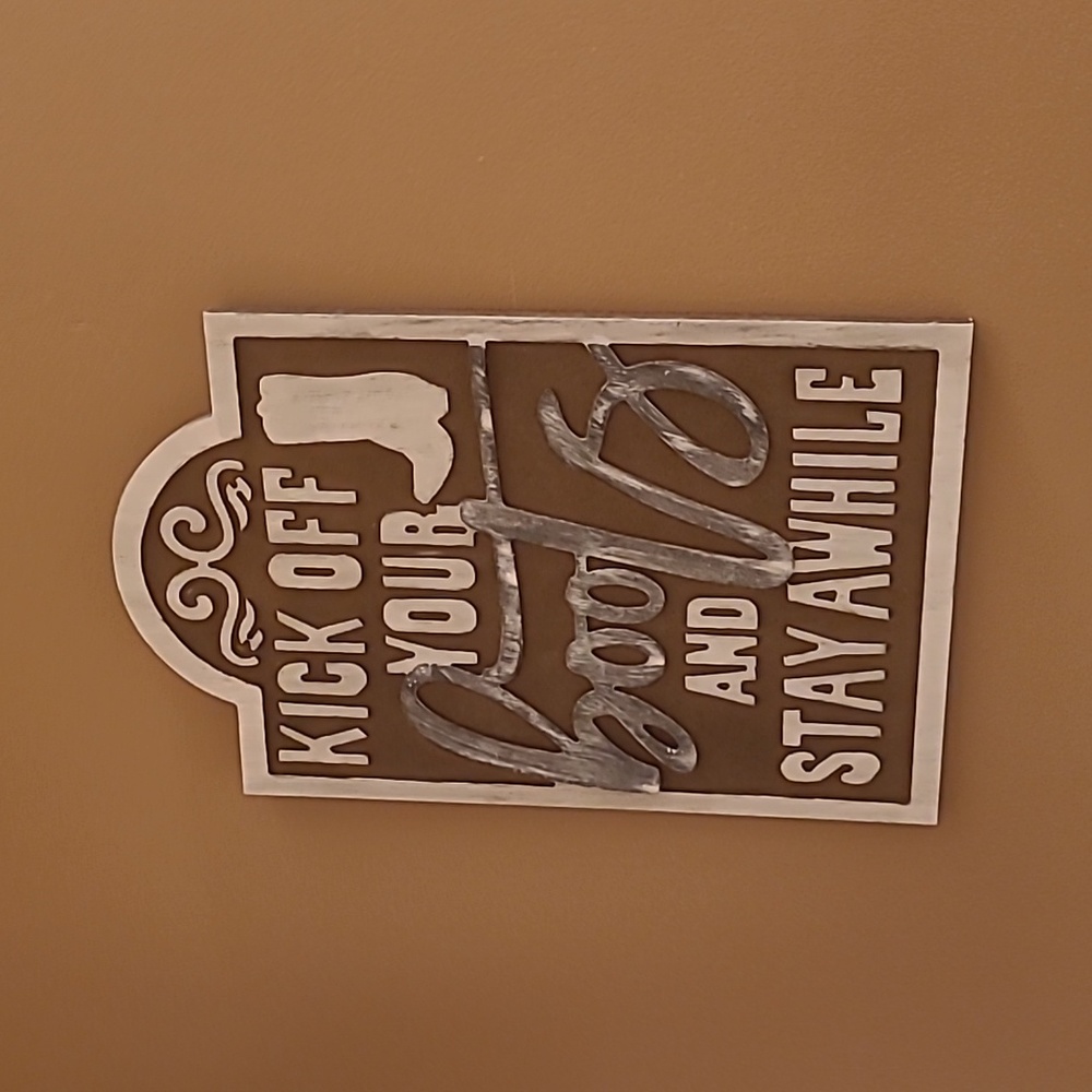 Western decor sign wood EUC